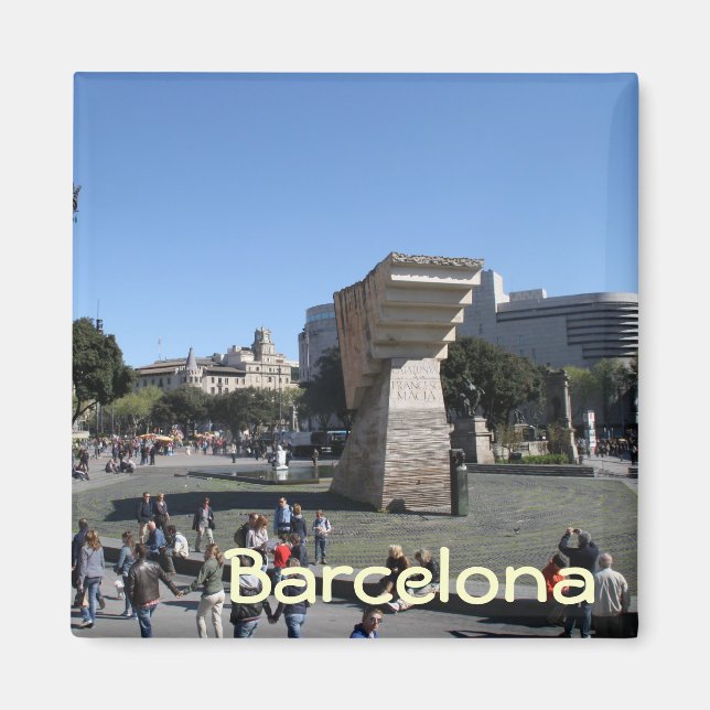 Imán Plaza Catalunya, Barcelona (Frente)