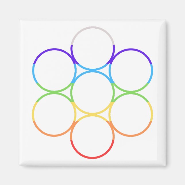 Imán Plaza Chakra del huevo de vida (Frente)