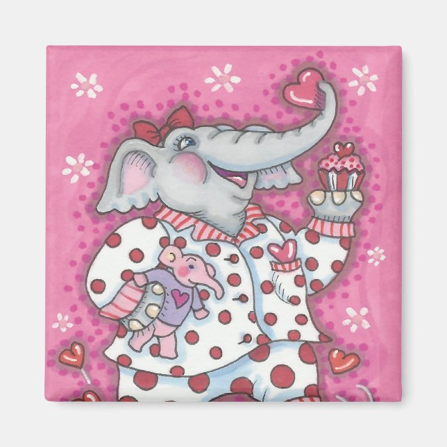 Imán Plaza de Elephant Squerido VALENTINE MAGNET (Frente)