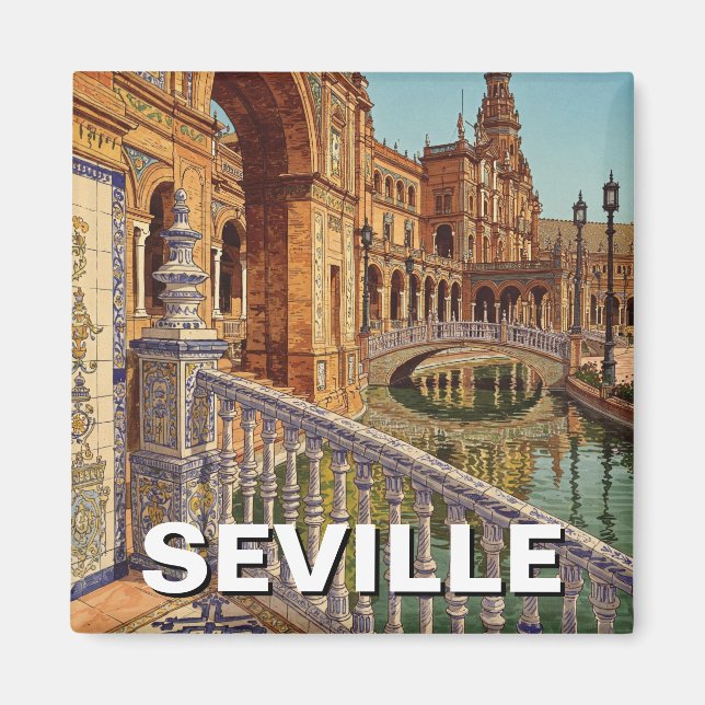 Imán Plaza de España de Sevilla (Frente)