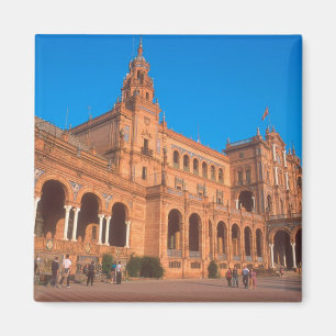 Imán Plaza de España en Sevilla, España.