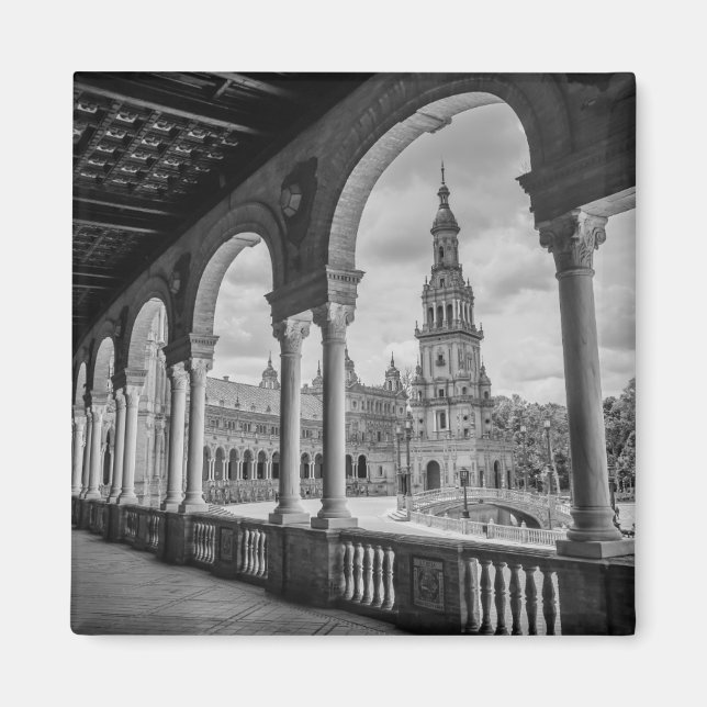 Imán Plaza de España Magnet: Sevilla (Frente)