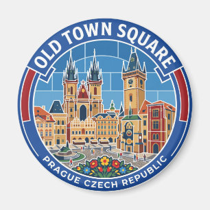 Imán Plaza de la Ciudad Vieja, Praga República Checa