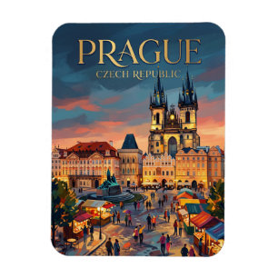 Imán Plaza de la Ciudad Vieja, Praga República Checa