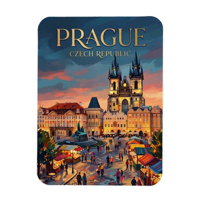 Imán Plaza de la Ciudad Vieja, Praga República Checa (Vertical)