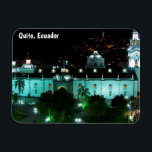 Imán Plaza de la Independencia, Quito, Ecuador<br><div class="desc">Vista nocturna de la iglesia de El Sagrario y Plaza de la Independencia,  Quito,  Ecuador. La estatua de la Virgen del Panecillo se puede ver al fondo.</div>