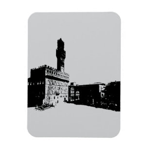 Imán Plaza de la Señoría en Florencia, Italia central
