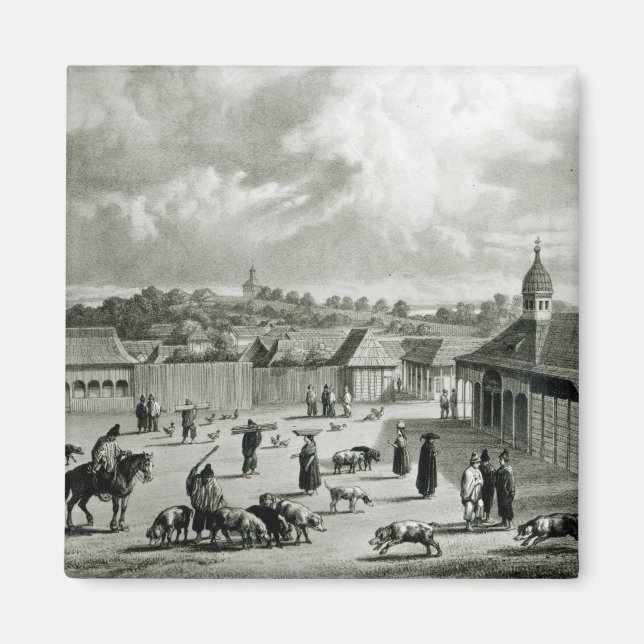 Imán Plaza de San Carlos de Chiloe, 1835 ] (Frente)