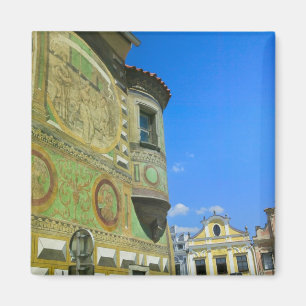 Imán Plaza del casco antiguo rodeada de siglo XVI