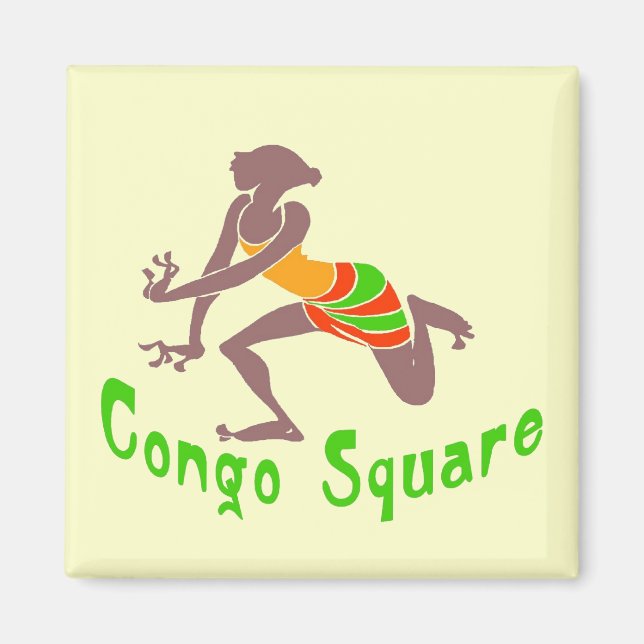 Imán Plaza del Congo del bailarín de vudú (Frente)