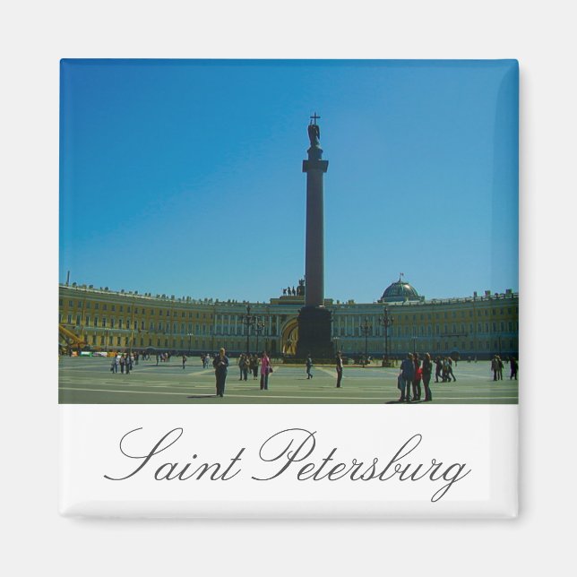 Imán Plaza del Palacio de San Petersburgo Rusia (Frente)
