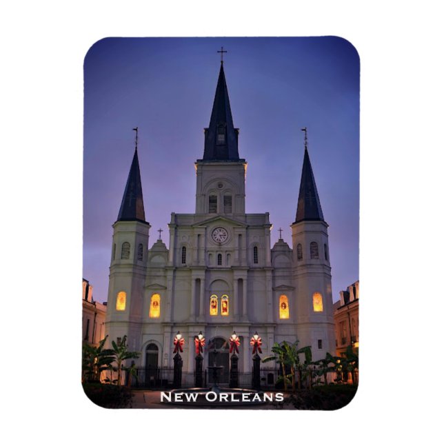 Imán Plaza Jackson, Nueva Orleans, Basílica de la Cated (Vertical)