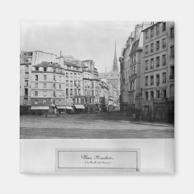 Imán Plaza Maubert de la Marche des Carmes, París (Frente)