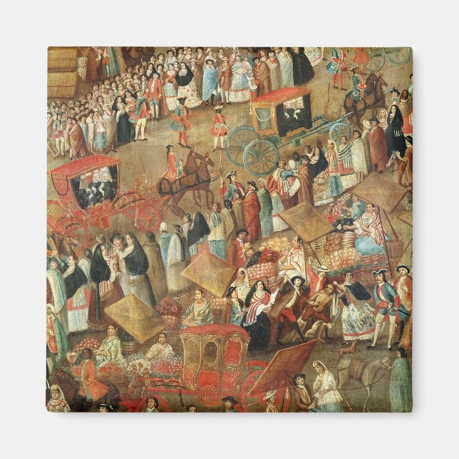 Imán Plaza Mayor en México, detalles de los carros (Frente)