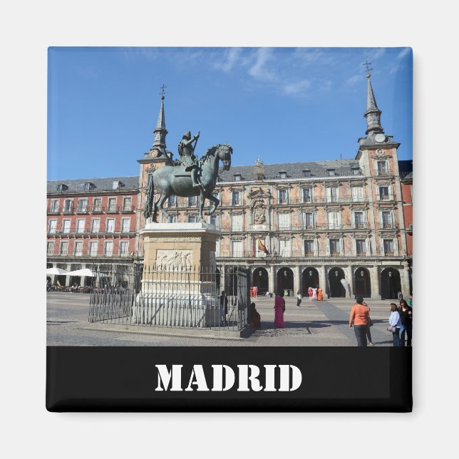 Imán Plaza Mayor, Madrid Magnet (Frente)