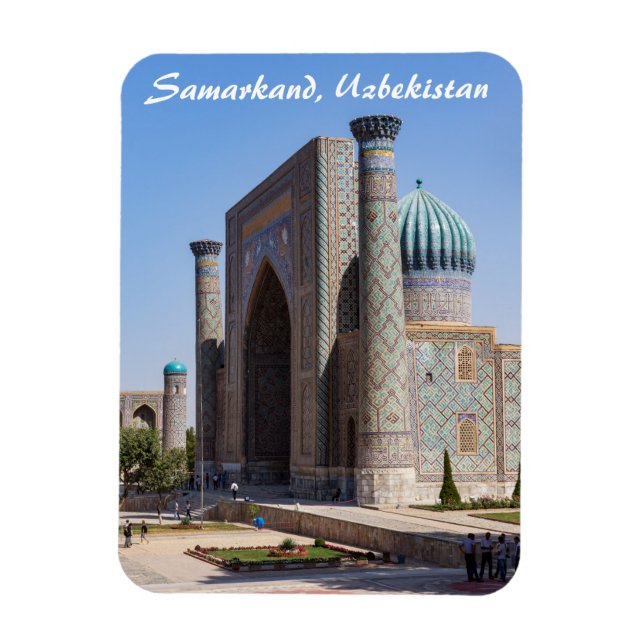 Imán Plaza Registan - Samarcanda, Uzbekistán, Asia (Vertical)