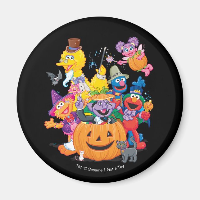 Imán Plaza Sésamo | Feliz Halloween (Frente)