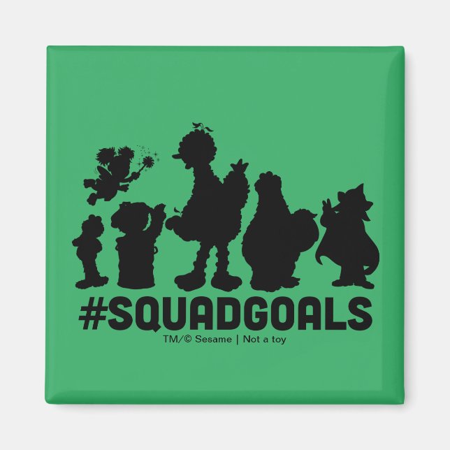 Imán Plaza Sésamo - #SquadGoals (Frente)