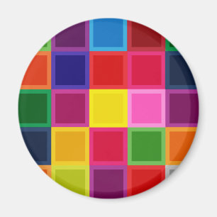 Imán Plazas y bandas multicolores Girly
