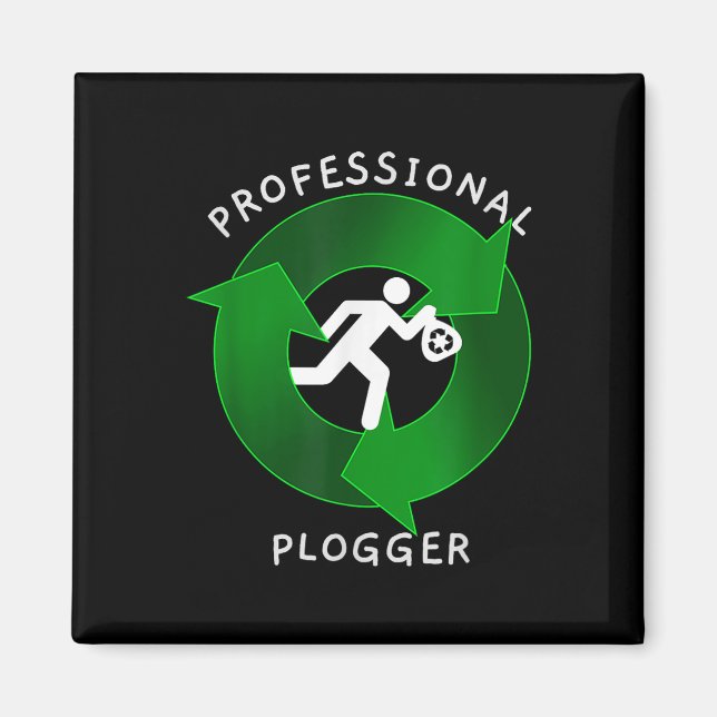 Imán Plogger profesional - Entorno Jogger Plogging (Frente)