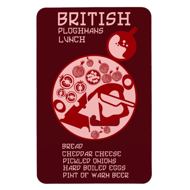 Imán Ploughmans Pub Lunch (Vertical)