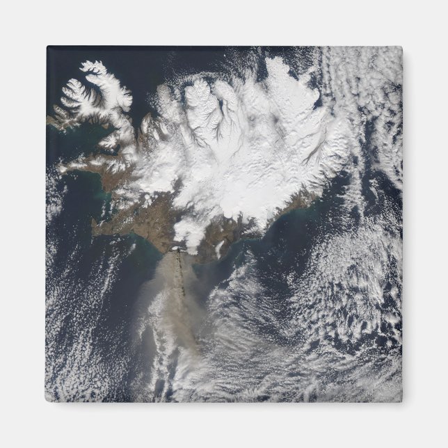 Imán Pluma de ceniza del volcán Eyjafjallajokull, Islan (Frente)