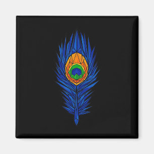 Imán Pluma de guisante Krishna Arte espiritual hindú ge