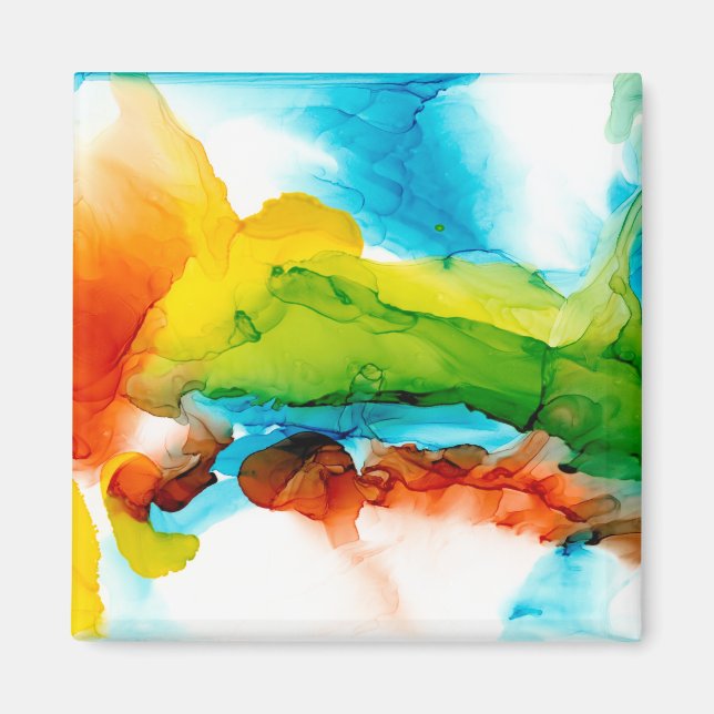 Imán Pluma primaria - acuarelas (Frente)