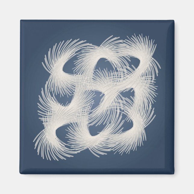 Imán Plumas blancas voladoras (Frente)