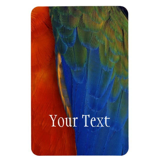 Imán Plumas de Guacamayo (Vertical)