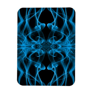 Imán Plumas de humo azul en negro