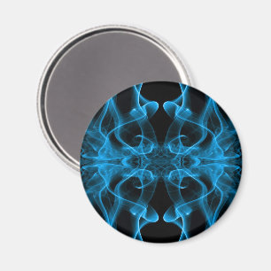 Imán Plumas de humo azul en negro