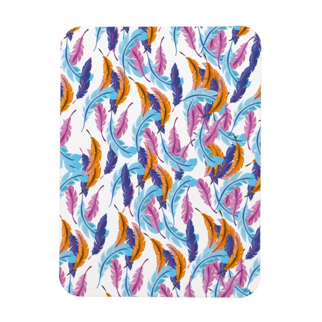 Imán Plumas Multicolores (Vertical)