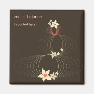 Imán Plumeria rosada Frangipani Moda Ikebana Zen