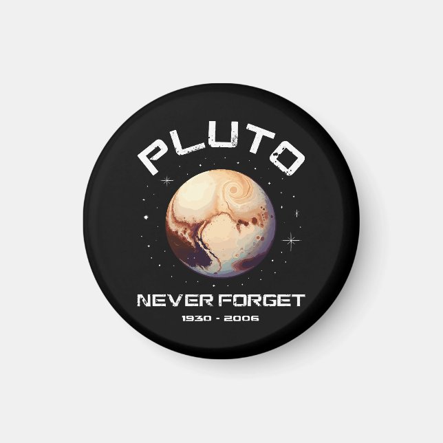 Imán Plutón Nunca Olvides (Frente)