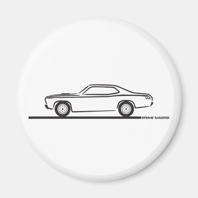 Imán Plymouth Duster 1971 (Frente)