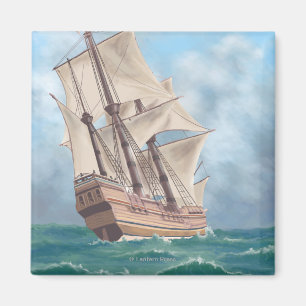 Imán Plymouth, MassachusettsVista del Mayflower