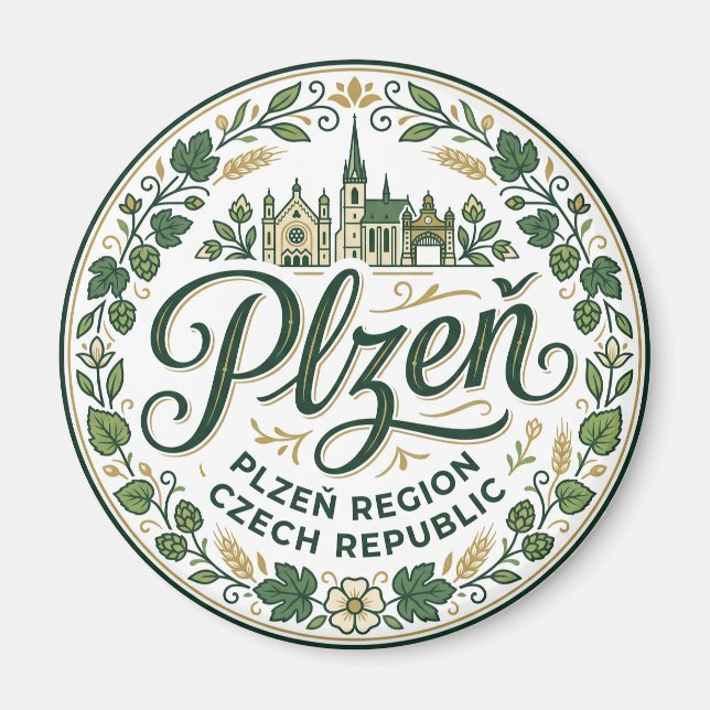 Imán Plzeň República Checa (Frente)