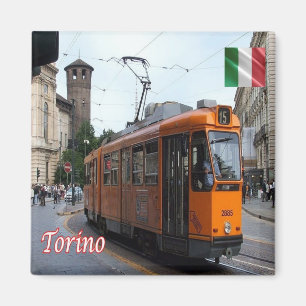 Imán PMT006 TURIN - Tram - Piamonte - Italia - Fridge