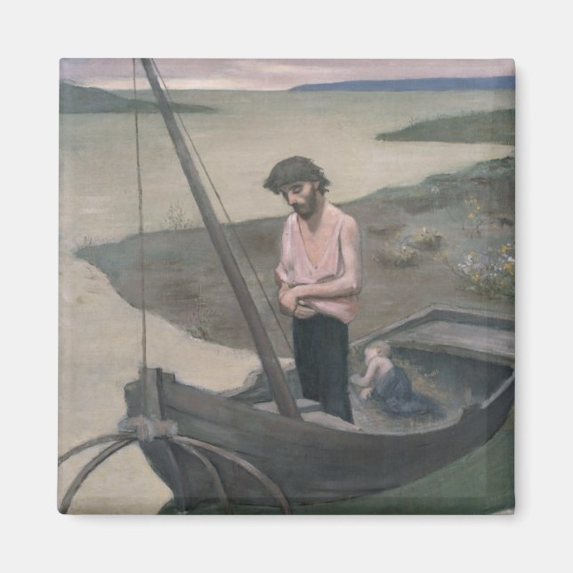 Imán Pobre pescador por Pierre Puvis de Chavannes (Frente)