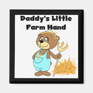 Imán Pocas camisetas y regalos de la mano de la granja 