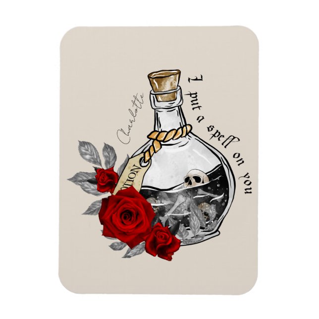 Imán Poción de amor para brujas gótica (Vertical)