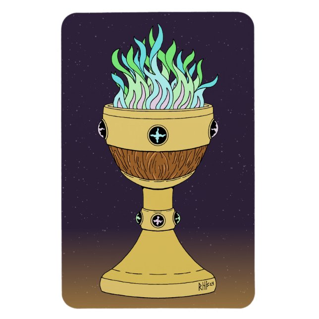 Imán Poción mágica en combinación de Mazer y cáliz (Vertical)