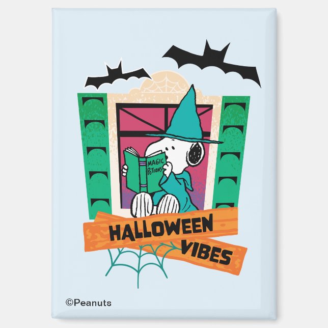 Imán Pociones mágicas de Snoopy de Peanuts Halloween (Anverso)