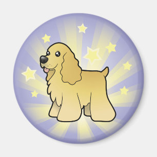 Imán Poco americano cocker spaniel de la estrella