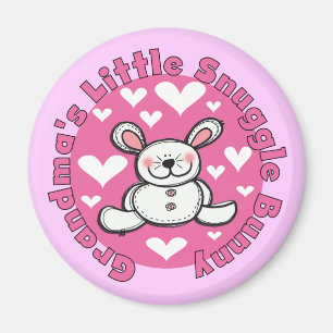 Imán Poco conejito del Snuggle de la abuela