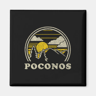 Imán Poconos Pensilvania Pa Camiseta Vintage Senderismo