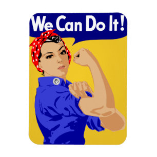 Imán ¡Podemos Hacerlo! Rosie The Riveter Poster de la S