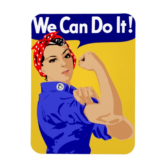 Imán ¡Podemos Hacerlo! Rosie The Riveter Poster de la S (Vertical)