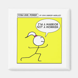 Imán Poder Chica de yoga